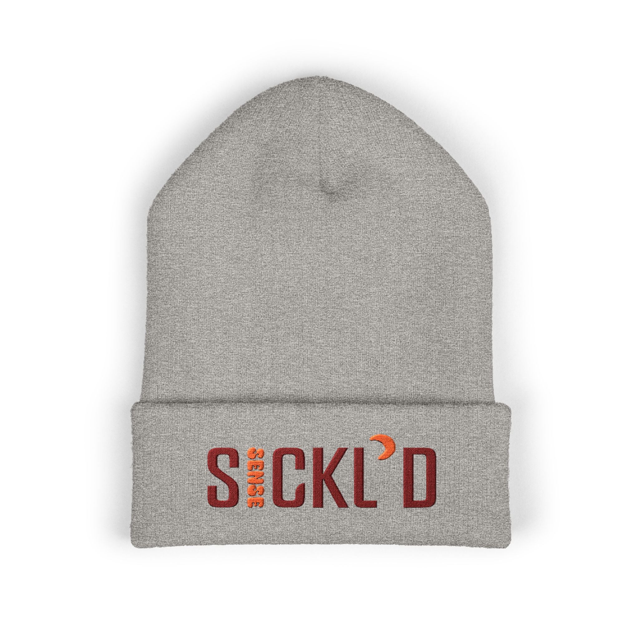 Sickle Cell Awareness Beanie – Yupoong 1501KC Classic Cuffed Knit Hat – Unisex Streetwear Winter Accessory