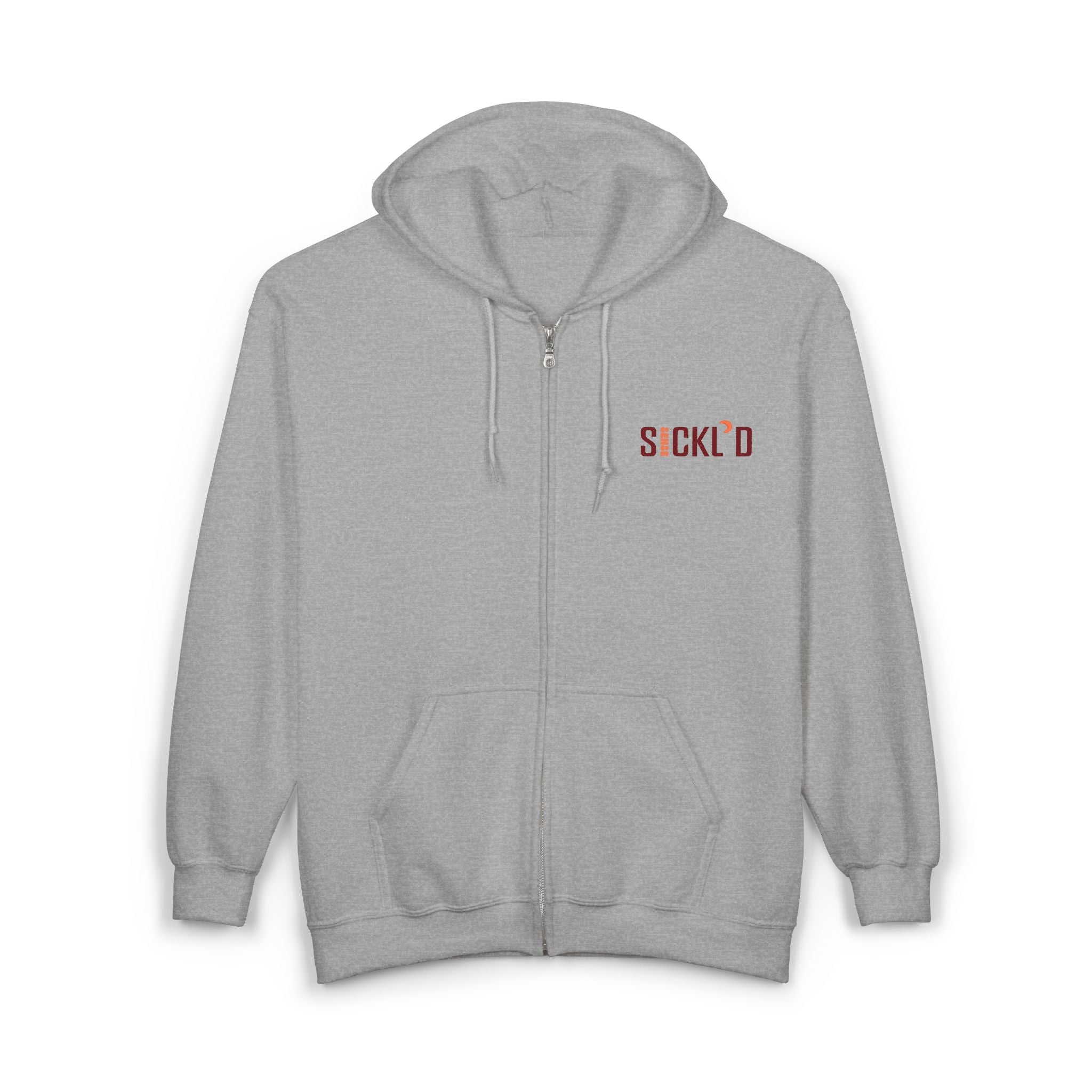 Sickle Cell Awareness Full-Zip Hoodie – Gildan 18600 Heavy Blend™ Unisex Zip-Up Sweatshirt – Empowering Streetwear