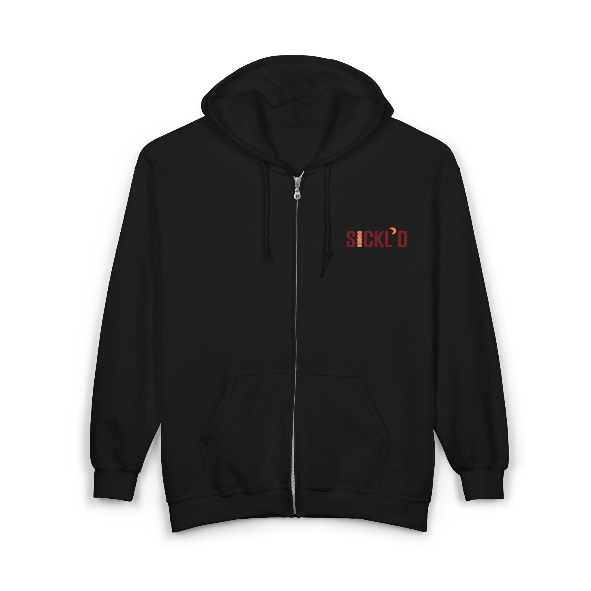Sickle Cell Awareness Full-Zip Hoodie – Gildan 18600 Heavy Blend™ Unisex Zip-Up Sweatshirt – Empowering Streetwear