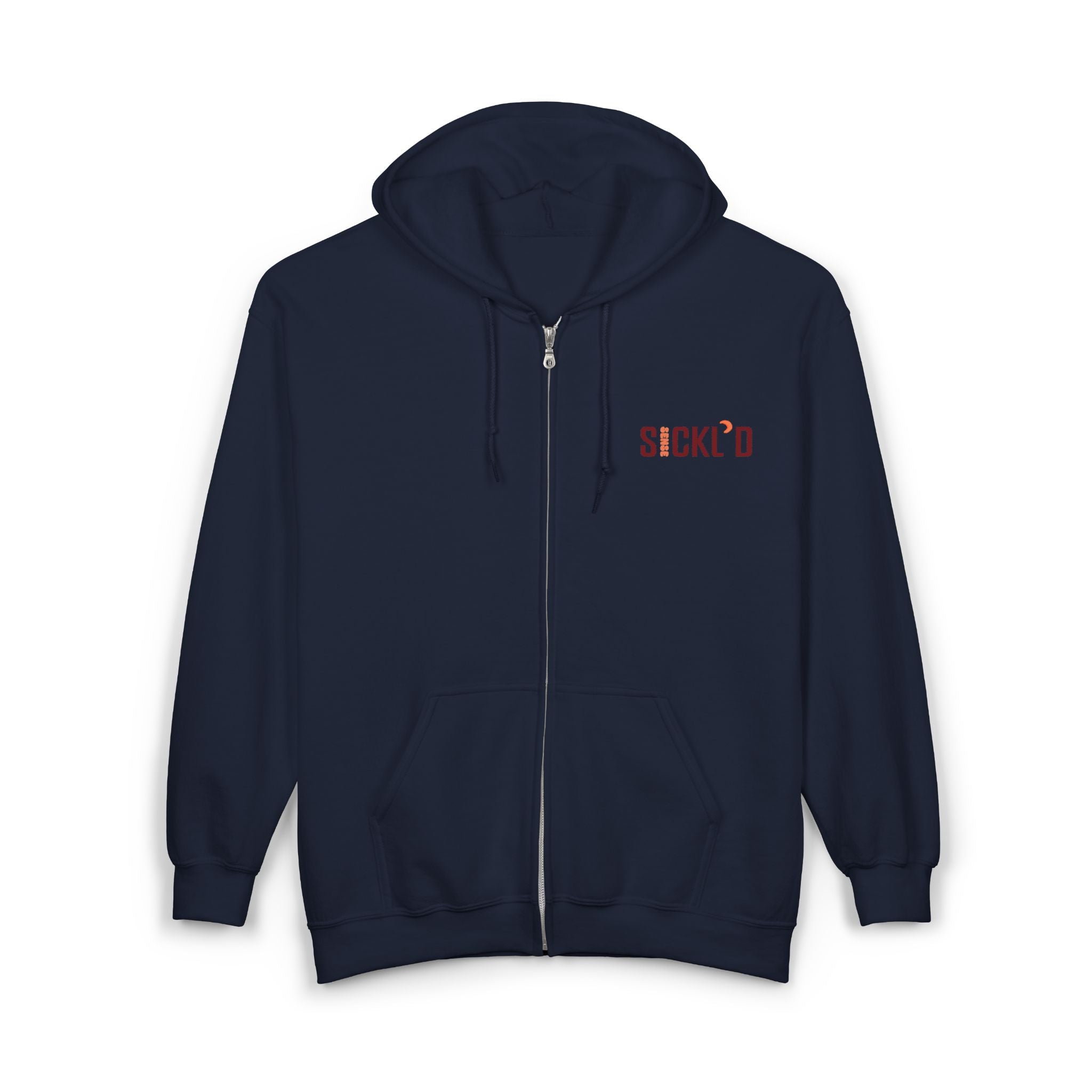 Sickle Cell Awareness Full-Zip Hoodie – Gildan 18600 Heavy Blend™ Unisex Zip-Up Sweatshirt – Empowering Streetwear