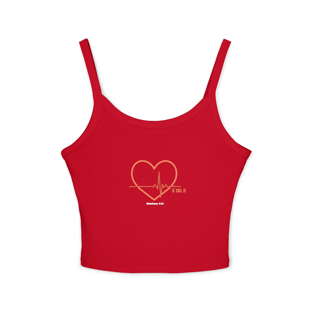 Heart Pulse Spaghetti Tank
