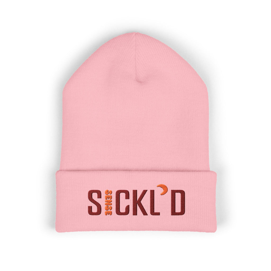 Sickle Cell Awareness Beanie – Yupoong 1501KC Classic Cuffed Knit Hat – Unisex Streetwear Winter Accessory
